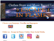 Tablet Screenshot of escapeinflames.com